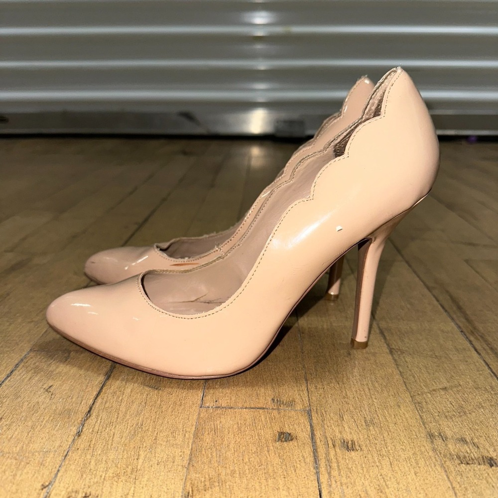 Betsey Johnson Stiletto Pumps Women's 9.5 Pink PU Leather High Heels Pointed Toe - Picture 5 of 10